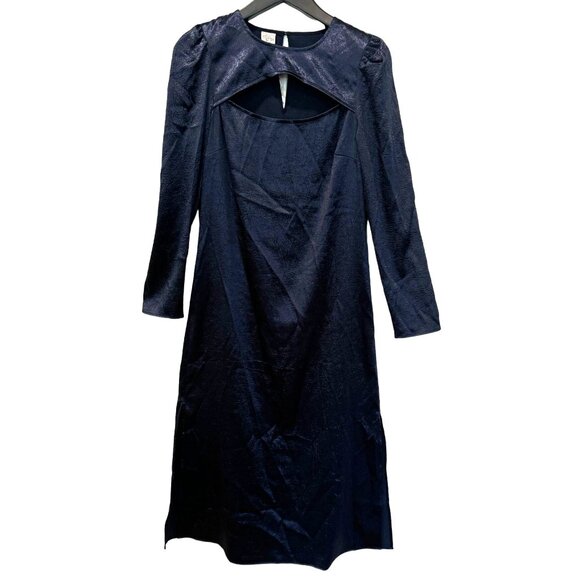 Baum Und Pferdgarten Dress Navy Blue Keyhole Accents Women's EU40 U.S Size 8 - Picture 2 of 7